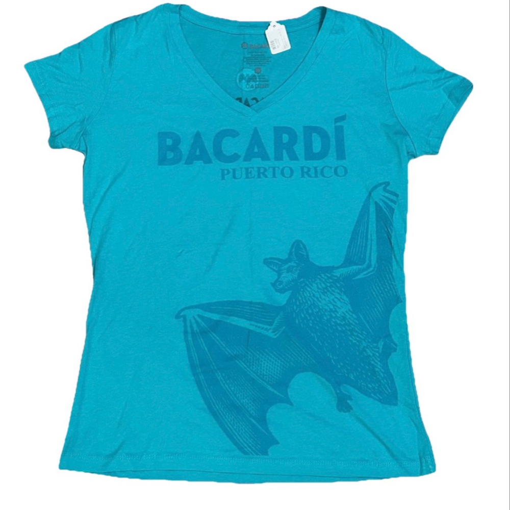 Women's Bacardi T-Shirt XL Blue V-Neck
